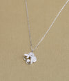 Elira Bloom CZ & Pearl Silver Pendant Set
