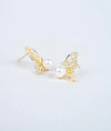 Shalabha Pearl & Cubic Zirconia Silver Studs