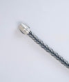 Rudra Twist Viking Rope Oxidised Silver Men`s Bracelet