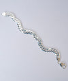 Valente Bold Weave Silver Men`s Bracelet