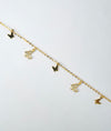 Vita Electra Butterfly Gold Plated Silver Bracelet