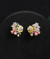 Fiorita Allegra Floral CZ Silver Studs