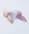 Celestia Fairywing CZ Silver Stud Earrings