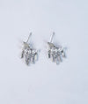 Celestia Nocturne Starburst CZ Silver Studs