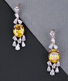 Solenya Beam CZ earrings