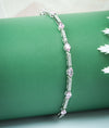 Rosabelle Marquise Elegance Pink CZ Silver Bracelet
