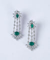925 Silver Zehra CZ Silver Drop Earrings for Women