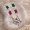 925 Silver Anvika Long Necklace for Women