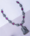 Divyani Devi Oxidised Silver Short Necklace