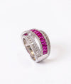 Ruby Prism CZ Ring