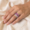 Ruby Prism CZ Ring