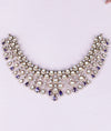 Violet Royale Spark Victorian Silver Necklace