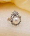 Iraiya Pearl CZ Ring