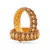 925 Silver Rajasi Gold Plated Temple Bangles for Women