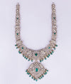 Azuliya Gold Drop Victorian Silver Necklace
