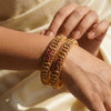 925 Silver Nooraya Gold Plated Traditional Bangles for Women
