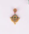 Divyanka Temple Gold Plated Silver Pendant