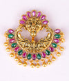 Ishvari Gold Plated Temple Silver Pendant