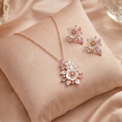 Palmyra Blush Italian Pendent Set