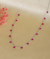 Seraphina Silver Chain with Pink Beads