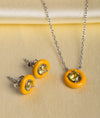 Yamika Sunshine CZ Pendant Set
