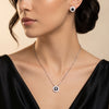 Kiyana Noirframe CZ Pendant Set