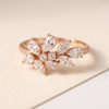 925 Sterling Silver Crystal Bloom Italian Ring