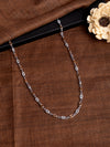 925 Silver Two-Tone CZ Link Chain for Men