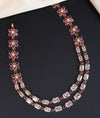 925 Silver Kundan Floral Temple Short Necklace