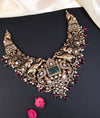 925 Silver Elephant Temple Bridal Short Necklace