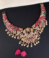 925 SilverTemple Short Statement Wedding Necklace