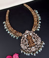 925 Silver Antique Lakshmi Victorian Short Necklace  