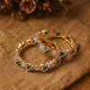 925 Sterling Silver Regal Blossom CZ Bangle