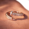 925 Sterling Silver Sleek Orbit Italian Ring