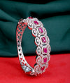 925 Sterling Silver Ruby Radiance CZ Kada