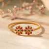 925 Sterling Silver Floral Temple Kada
