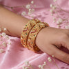 925 Sterling Silver Peacock Paisley Temple Bangle