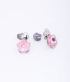 925 Sterling Silver Blush Bloom CZ Stud Earrings