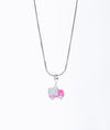 925 Sterling Silver Pink Ride Plain Silver Chain