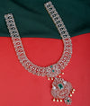 925 Sterling Silver Royale Emerald Green CZ Long Necklace