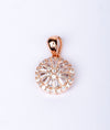 925 Sterling Silver Radiant Round Party Pendant Set