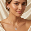 925 Sterling Silver Bloom Party Wear Pendant Set