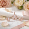925 Sterling Silver Bloom Party Wear Pendant Set