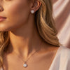925 Sterling Silver Starburst Glow Party Pendant Set