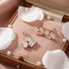 925 Sterling Silver Crystal Italian Party Wear Pendant Set