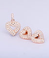 925 Sterling Silver Heart Sparkle Italian Pendant Set