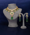 925 Sterling Silver Royal Jadau Bridal Necklace Set