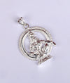 925 Sterling Silver Ayyappan Round Daily Wear Pendant
