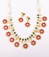925 Sterling Silver Rang Malhar Kundan Necklace Set