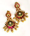 925 Silver Aarunya Temple Earrings for Women